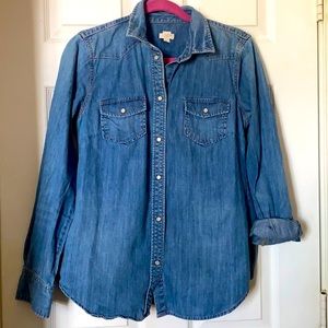J.Crew Jean button down shirt, size small